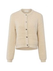 Msch Copenhagen Kardigan z wełną i alpaką - MSCHNerida Kobiety Sztuczne włókno beżowy, L/XL. Brązowe kardigany MSCH Copenhagen, l, bez wzorów, z wełny. Za 379.95 zł.