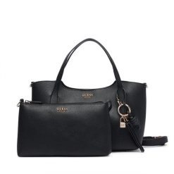 Torebka Guess. Czarne listonoszki Guess, z aplikacjami, bez dodatków. Za 584.99 zł.