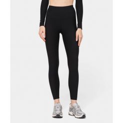 Legginsy Carpatree prążkowane z kieszenią Onyx Flow czarne. Czarne legginsy Carpatree, l, bez wzorów, prążkowane. Za 219.99 zł.