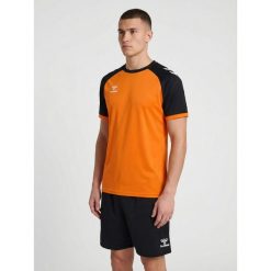 Koszulka Hummel League. Brązowe bluzki Hummel, bez wzorów, eleganckie, bez kołnierzyka, bez ramiączek. Za 167.00 zł.