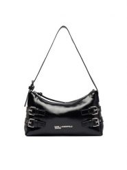 Karl Lagerfeld Jeans Torebka B1W30156 Czarny. Czarne torebki klasyczne Karl Lagerfeld Jeans, bez wzorów, z jeansu, bez dodatków. Za 639.99 zł.