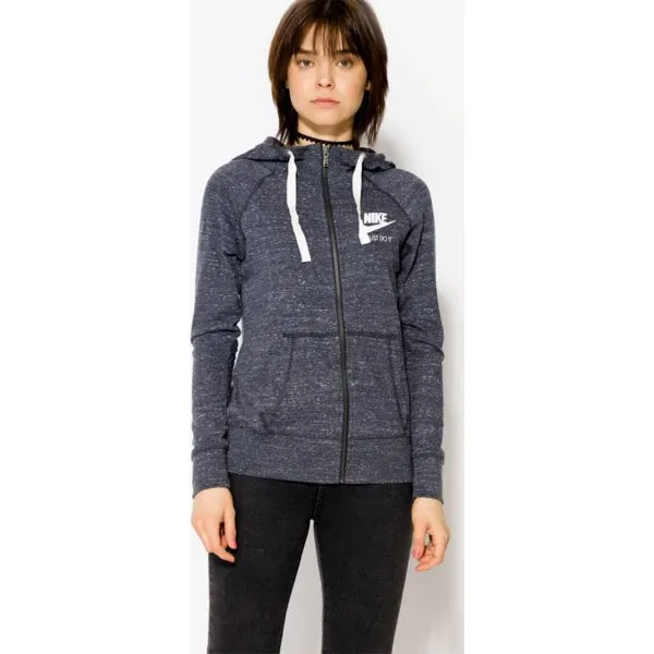 Nike Bluza W Nsw Gym Vntg Hoodie Fz , granatowy, rozmiar XS. Niebieskie bluzy Nike, s, bez wzorów, z bawełny, bez kaptura. Za 239.99 zł.