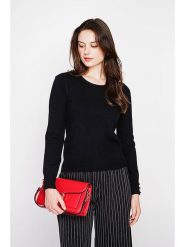 C& Jo Sweter w kolorze czarnym rozmiar: 38. Czarne swetry C& Jo, bez wzorów, ze splotem, bez ramiączek. Za 121.99 zł.