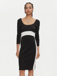 Calvin Klein Sukienka codzienna K20K207469 Czarny Slim Fit. Czarne sukienki Calvin Klein, na co dzień, bez wzorów, z syntetyku, bez kołnierzyka, bez ramiączek, proste. Za 439.99 zł.