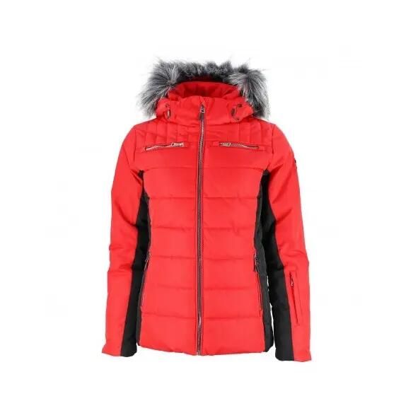 Damska kurtka puchowa Peak Mountain Asalpi. Czerwone kurtki narciarskie Peak Mountain, m, z aplikacjami, z futra, bez kaptura, narciarskie. Za 632.00 zł.
