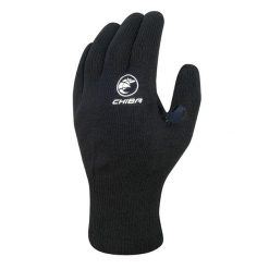 Lekkie rękawiczki zimowe unisex Chiba Thermofleece Waterpro. Czarne rękawiczki CHIBA, bez wzorów, sportowe. Za 111.00 zł.
