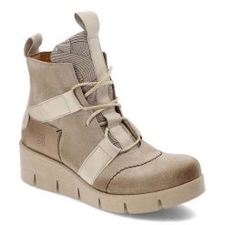 Beżowe Botki Damskie Maciejka Modne Skórzane Buty. Brązowe botki Maciejka, z aplikacjami, ze skóry, bez obcasa, bez zapięcia. Za 407.99 zł.