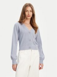 Guess Kardigan W5YR01 Z2ZK2 Niebieski Regular Fit. Niebieskie kardigany Guess, s, z aplikacjami, z wiskozy. Za 339.99 zł.