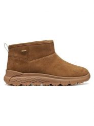 Geox Skórzane botki "Spherica 4x4 B ABX" w kolorze karmelowym rozmiar: 37. Brązowe botki Geox, bez wzorów, bez obcasa, bez zapięcia. Za 309.95 zł.