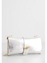 Christian Laurier Skórzana torebka w kolorze srebrnym - 23 x 12,5 x 2 cm rozmiar: onesize. Szare torby na ramię Christian Laurier, bez wzorów, z materiału, na ramię, bez dodatków. Za 208.95 zł.