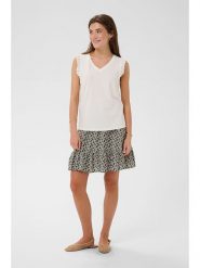 Kaffe Top w kolorze białym rozmiar: L. Białe topy Kaffe, l, bez wzorów, bez kołnierzyka, bez ramiączek. Za 109.95 zł.