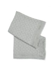 Calvin Klein Chusta Monogram Jacquard K60K608779 Szary. Szare rękawiczki Calvin Klein, bez wzorów, z materiału. Za 289.99 zł.