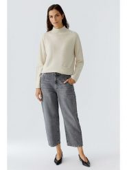 Oui Sweter w kolorze kremowym rozmiar: 34. Brązowe swetry Oui, bez wzorów, z wełny, bez ramiączek. Za 329.42 zł.