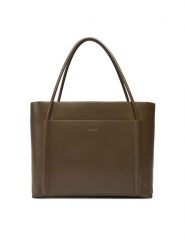 Calvin Klein Torebka Ck Linn Large Shopper K60K613109 Brązowy. Brązowe shopper Calvin Klein, bez wzorów, ze skóry, bez dodatków. Za 399.99 zł.