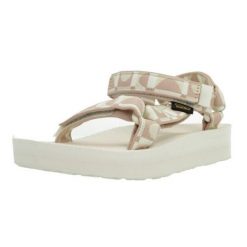 Sandały Teva Midform Universal. Brązowe sandały Teva, bez wzorów, z gumy, eleganckie, bez obcasa, na platformie, bez zapięcia. Za 339.50 zł.