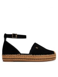 Tommy Hilfiger Espadryle Th Platform Espad Suede Strap FW0FW09144 Czarny. Czarne espadryle TOMMY HILFIGER, bez wzorów, ze skóry, bez obcasa, bez zapięcia. Za 409.99 zł.