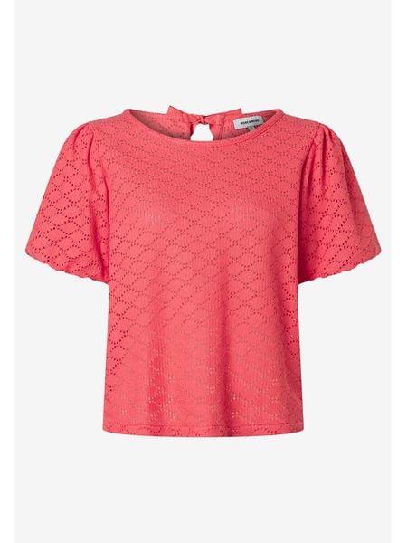 More & More Koszulka w kolorze jagodowym rozmiar: 40. Czerwone bluzki More & More, bez wzorów, bez kołnierzyka, bez ramiączek. Za 139.95 zł.