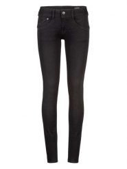 Herrlicher Dżinsy - Skinny fit - w kolorze czarnym rozmiar: W27. Czarne jeansy Herrlicher, z aplikacjami. Za 197.63 zł.