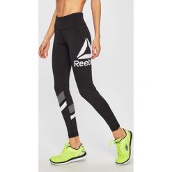 Reebok - Legginsy. Czarne legginsy Reebok, m, bez wzorów, z dzianiny. Za 159.90 zł.