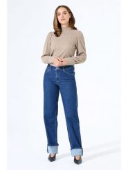 Garcia Bluzka w kolorze szarobrązowym rozmiar: XL. Szare bluzki Garcia, xl, bez wzorów, z koronki, bez kołnierzyka, bez ramiączek. Za 83.03 zł.