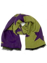 MILANO AMOUR Szal w kolorze fioletowo-zielonym - 176 x 68 cm rozmiar: onesize. Różowe szaliki MILANO AMOUR, bez wzorów, z materiału. Za 148.26 zł.