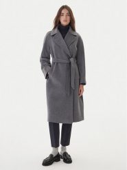 Weekend Max Mara Płaszcz wełniany Resina 2525016102 Szary Regular Fit. Szare płaszcze Weekend Max Mara, na zimę, bez wzorów, z wełny, bez kaptura. Za 3,469.00 zł.
