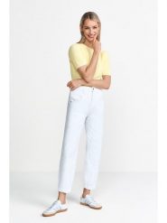 Rich & Royal Dżinsy - Regular fit - w kolorze białym rozmiar: W30/L32. Białe jeansy Rich & Royal, l, bez wzorów, z podwyższonym stanem. Za 252.12 zł.
