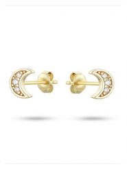 Les Petites Précieuses Pozłacane kolczyki-wkrętki z cyrkoniami rozmiar: onesize. Żółte kolczyki Les Petites Précieuses, z cyrkonią, pozłacane. Za 113.63 zł.