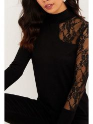 Milan Kiss Koszulka w kolorze czarnym rozmiar: L. Czarne bluzki Milan Kiss, l, bez wzorów, z koronki, bez kołnierzyka, bez ramiączek. Za 104.99 zł.