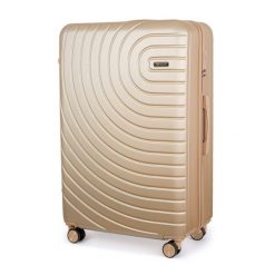 Walizka podróżna średnia ABS SOLIER AVENTOR STL1064 GOLD 24" M. Żółte walizki bez wzorów, średnie. Za 146.99 zł.
