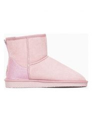 ISLAND BOOT Botki zimowe "Caspian" w kolorze jasnoróżowym rozmiar: 39. Różowe botki Island Boot, na zimę, bez wzorów, z materiału, bez obcasa, bez zapięcia. Za 114.45 zł.