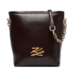 Torebka KARL LAGERFELD. Brązowe torebki klasyczne KARL LAGERFELD, bez wzorów, bez dodatków. Za 1,039.00 zł.