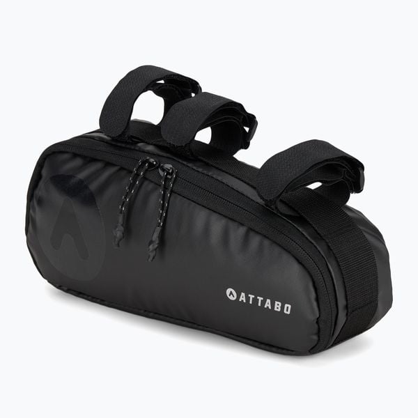 Torba rowerowa pod ramę ATTABO BatBag. Czarne torby na ramię ATTABO, bez wzorów, z materiału, sportowe, na ramię, duże, bez dodatków. Za 39.99 zł.