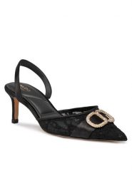 Aldo Sandały Decora 13658248 Czarny. Czarne sandały Aldo, bez wzorów, z materiału, bez obcasa, na szpilce, bez zapięcia. Za 439.99 zł.