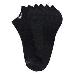 Skarpety Unisex Dla Dorosłych Everyday Max Cushion NoShow (zestaw 3 Sztuk). Czarne skarpety Nike, bez wzorów. Za 96.99 zł.