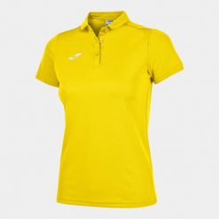 Koszulka polo do tenisa damska Joma Hobby. Żółte koszulki polo Joma, s, bez wzorów, bez kołnierzyka, bez ramiączek. W wyprzedaży za 111.15 zł.