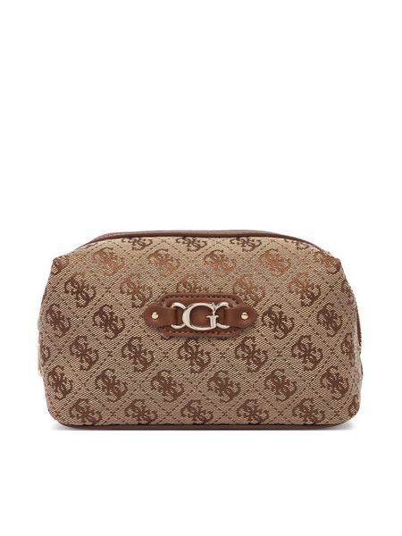 Guess Kosmetyczka PW7586 P6490 Brązowy. Brązowe kufry i kosmetyczki Guess, z aplikacjami, z materiału, bez dodatków. Za 214.99 zł.