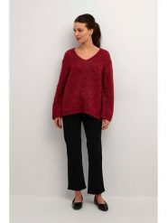 Kaffe Sweter "Alioma" w kolorze czerwonym rozmiar: XL. Czerwone swetry Kaffe, xl, bez wzorów, z wełny, bez ramiączek. Za 153.95 zł.