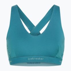 Biustonosz termoaktywny icebreaker Merino 125 Cool-Lite Sprite Racerback. Niebieskie bielizna sportowa Icebreaker, xs, bez wzorów. Za 159.99 zł.