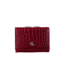 Mały portfel damski Canaletto z naturalnej skóry tłoczonej na wzór krokodyla z RFID – elegancja i bezpieczeństwo PD2000s162. Portfele bez wzorów, ze skóry. Za 125.98 zł.