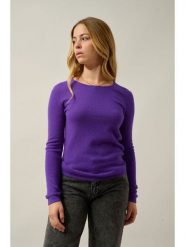 AUTHENTIC CASHMERE Kaszmirowy sweter "Epéna" w kolorze fioletowym rozmiar: M. Różowe swetry AUTHENTIC CASHMERE, m, bez wzorów, z kaszmiru, bez ramiączek. Za 347.99 zł.
