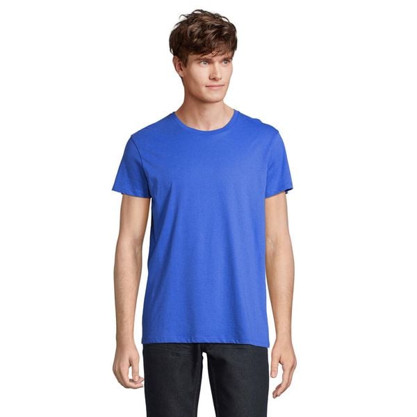 Koszulka Unisex Dla Dorosłych Re Crusader Z Recyklingu. Niebieskie bluzki SOL'S, s, bez wzorów, sportowe, bez kołnierzyka, bez ramiączek. Za 39.99 zł.