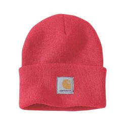 Czapka zimowa Carhartt Acrylic Watch Hat. Czerwone czapki Carhartt, bez wzorów. Za 79.00 zł.