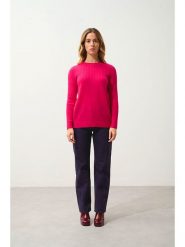 AUTHENTIC CASHMERE Kaszmirowy sweter "Daria" w kolorze różowym rozmiar: L. Różowe swetry AUTHENTIC CASHMERE, l, bez wzorów, z kaszmiru, bez ramiączek. Za 305.29 zł.