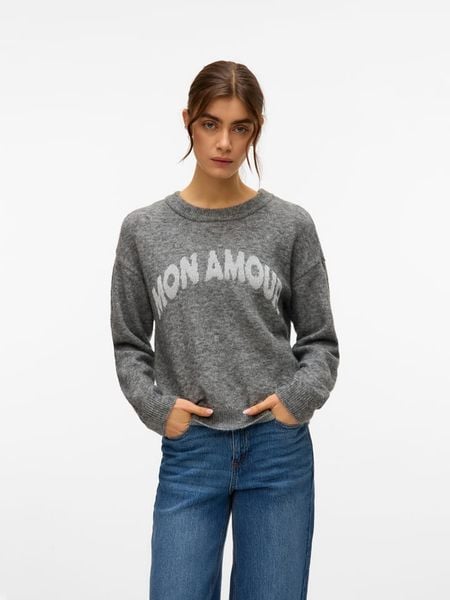 Vero Moda Sweter w kolorze szarym rozmiar: S. Szare swetry Vero Moda, s, bez wzorów, z materiału, bez ramiączek. Za 65.23 zł.