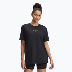 Koszulka damska Under Armour Project Rock Campus. Czarne koszulki sportowe Under Armour, bez wzorów, bez ramiączek. Za 159.99 zł.