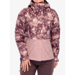 Kurtka przeciwdeszczowa damska Columbia Hikebound Printed Jacket. Czerwone kurtki sportowe Columbia, bez wzorów, bez kaptura, trekkingowe. Za 361.99 zł.