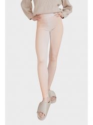 Monki Legginsy w kolorze beżowym rozmiar: XXS. Brązowe legginsy Monki, xxs, bez wzorów, z podwyższonym stanem. Za 39.99 zł.