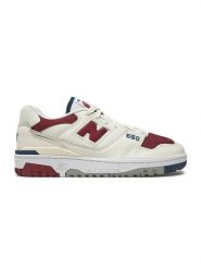 New Balance Skórzane sneakersy "BB550" w kolorze biało-czerwonym rozmiar: 41,5. Białe trampki New Balance, bez wzorów, z materiału, bez zapięcia. Za 303.78 zł.