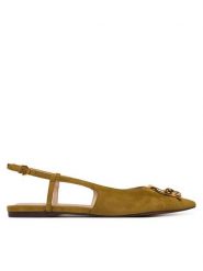 Coccinelle Baleriny C-ME E4 SB2 21 02 01 Zielony. Zielone baleriny Coccinelle, bez wzorów, ze skóry, bez obcasa. Za 849.99 zł.